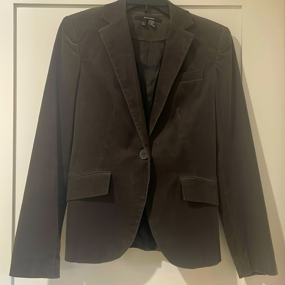 Zara grey corduroy blazer size S